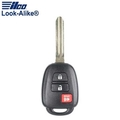 Ilco LAL RHK-TOY-3BPC TOYOTA PRIUS C 3 BUTTON REMOTE HEAD KEY (NON-TRANSP.) ILCO-AX00012040